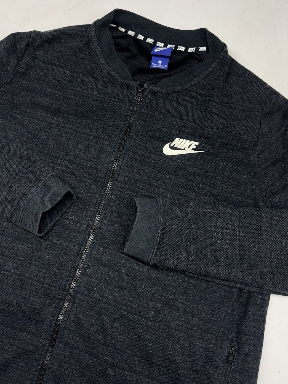 Nike Advanced Knit Full Zip Lightweight Jacket Mens XL Dark Gray 837008-010